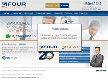 Tablet Screenshot of fourfactoring.com.br